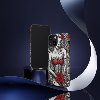 Scarlet Siren Tough Case – Rose Tattoo Edition