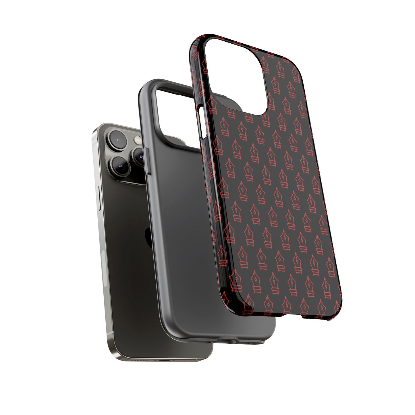 Inked Legacy Pattern Tough Case – Red Script Edition