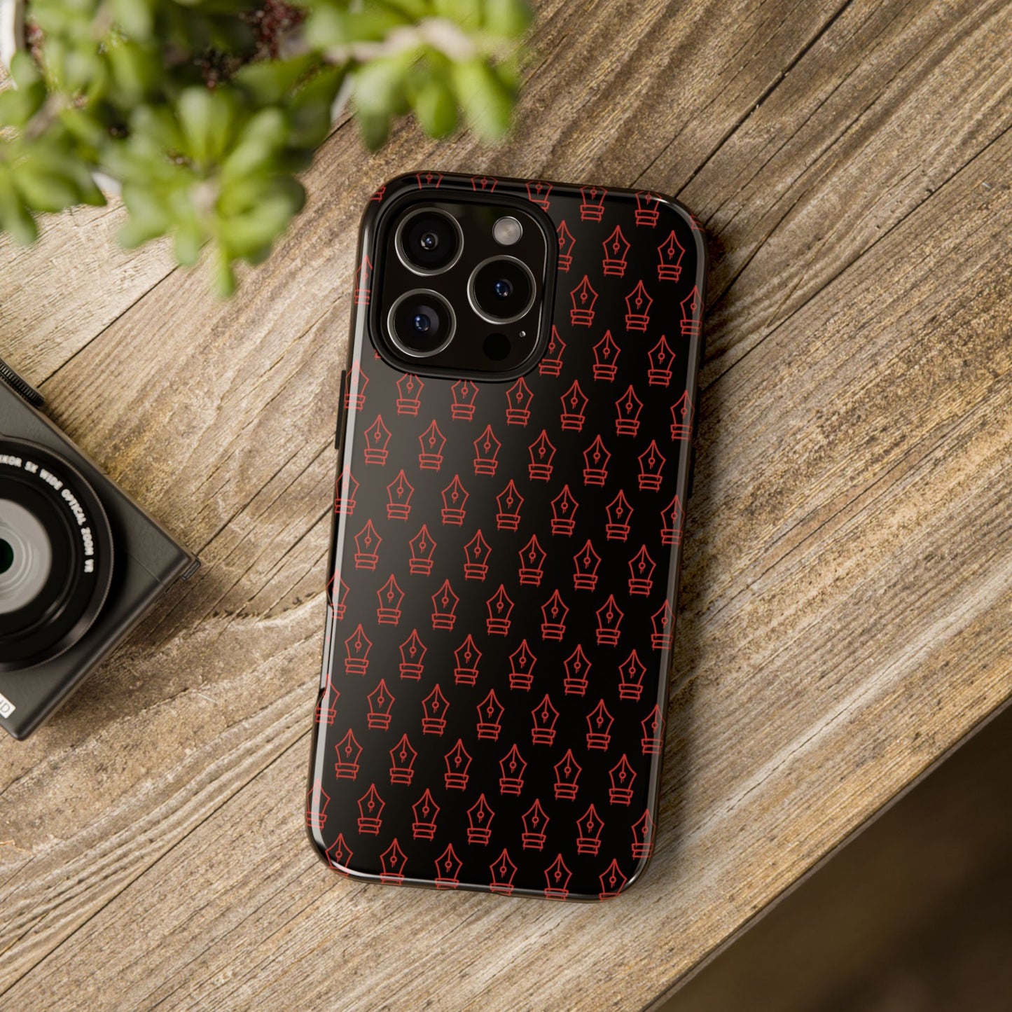 Inked Legacy Pattern Tough Case – Red Script Edition