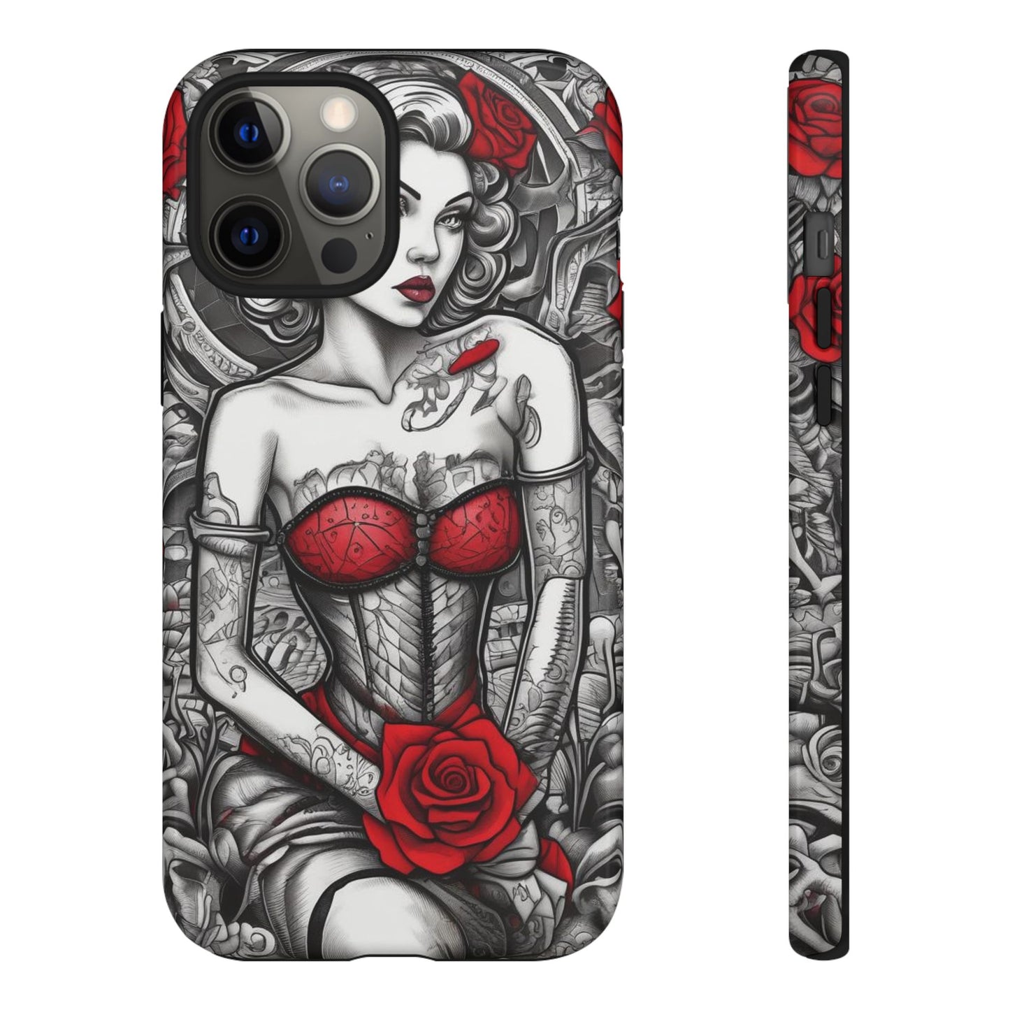 Scarlet Siren Tough Case – Rose Tattoo Edition