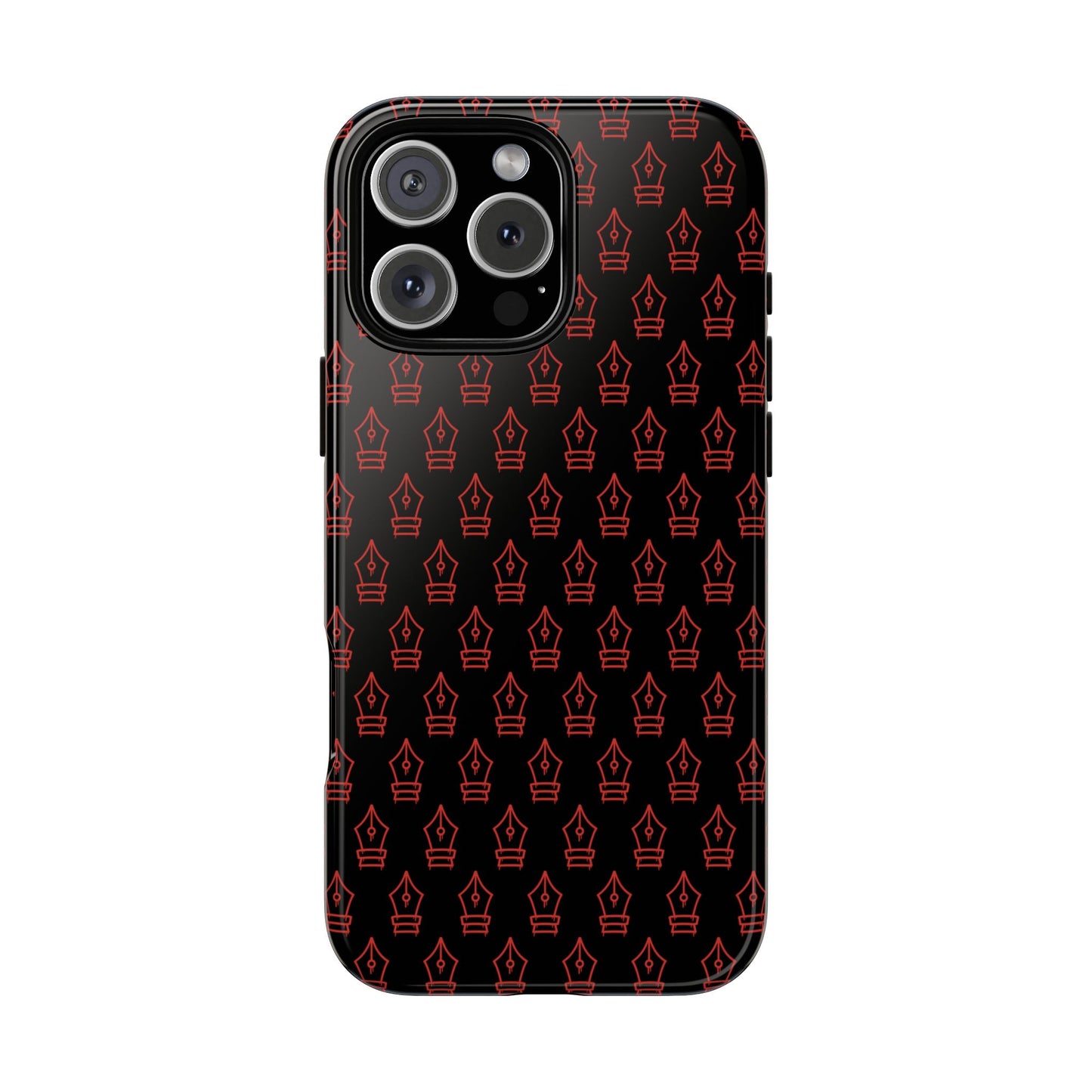 Inked Legacy Pattern Tough Case – Red Script Edition