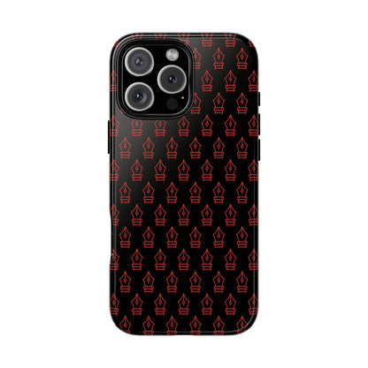 Inked Legacy Pattern Tough Case – Red Script Edition
