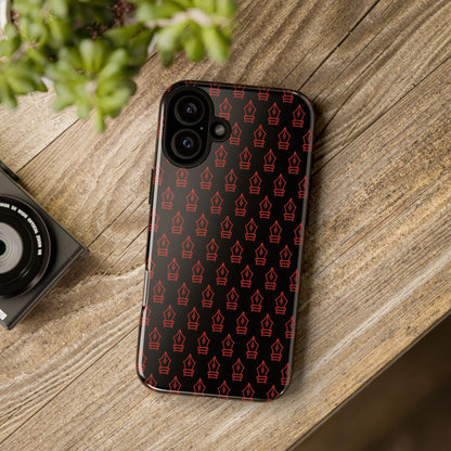 Inked Legacy Pattern Tough Case – Red Script Edition