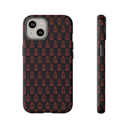 Inked Legacy Pattern Tough Case – Red Script Edition