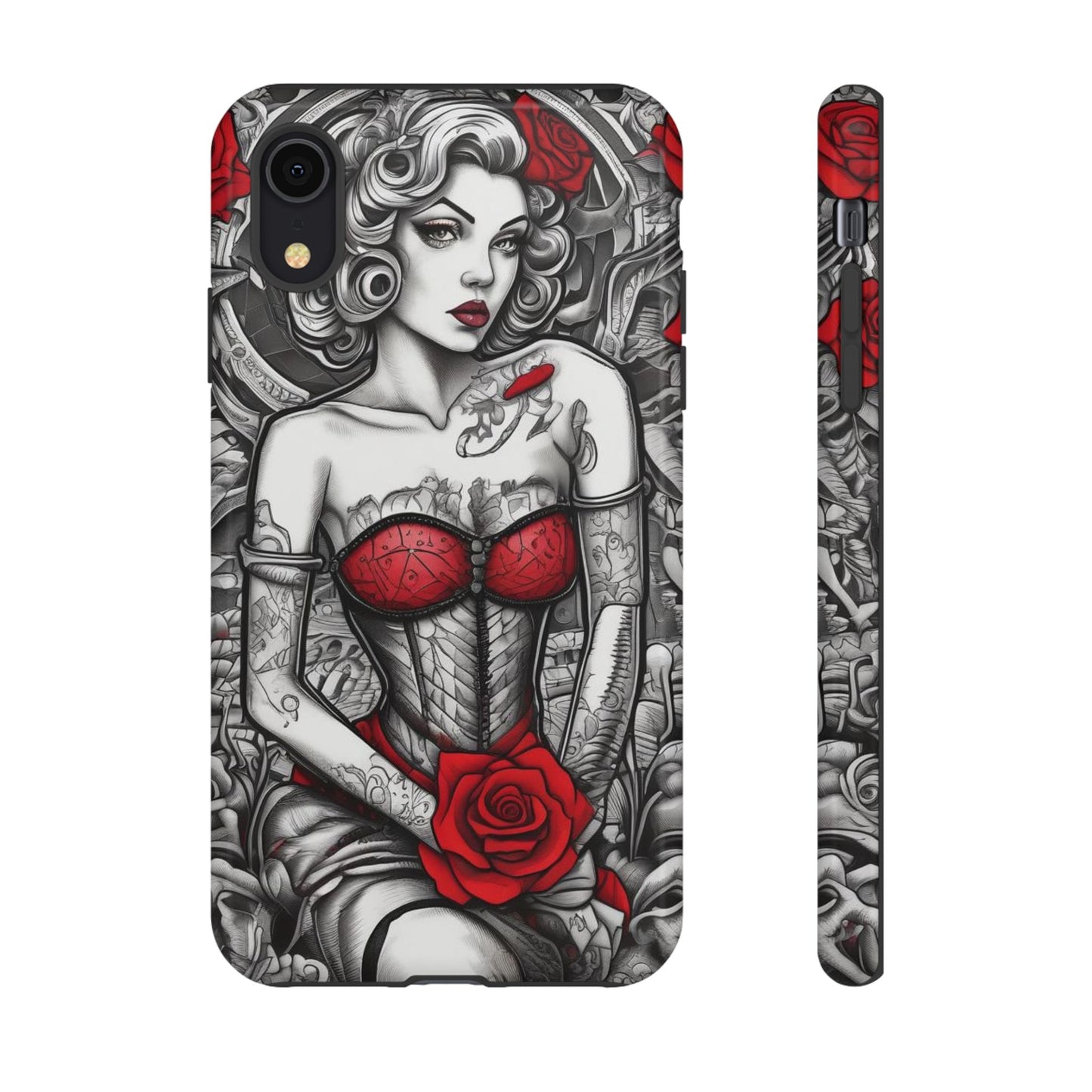 Scarlet Siren Tough Case – Rose Tattoo Edition
