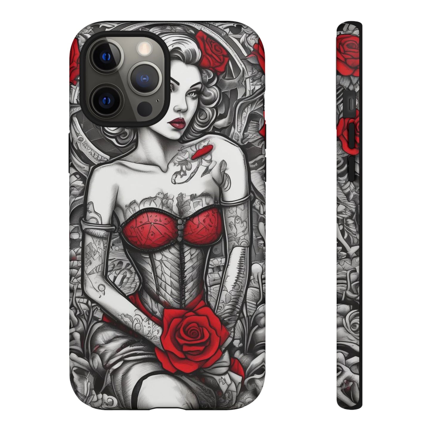 Scarlet Siren Tough Case – Rose Tattoo Edition