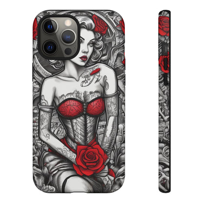 Scarlet Siren Tough Case – Rose Tattoo Edition