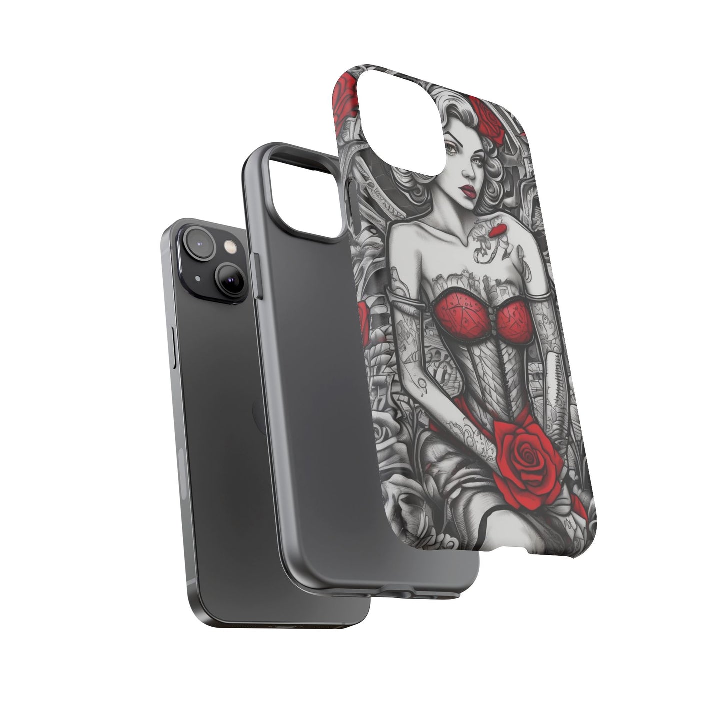 Scarlet Siren Tough Case – Rose Tattoo Edition