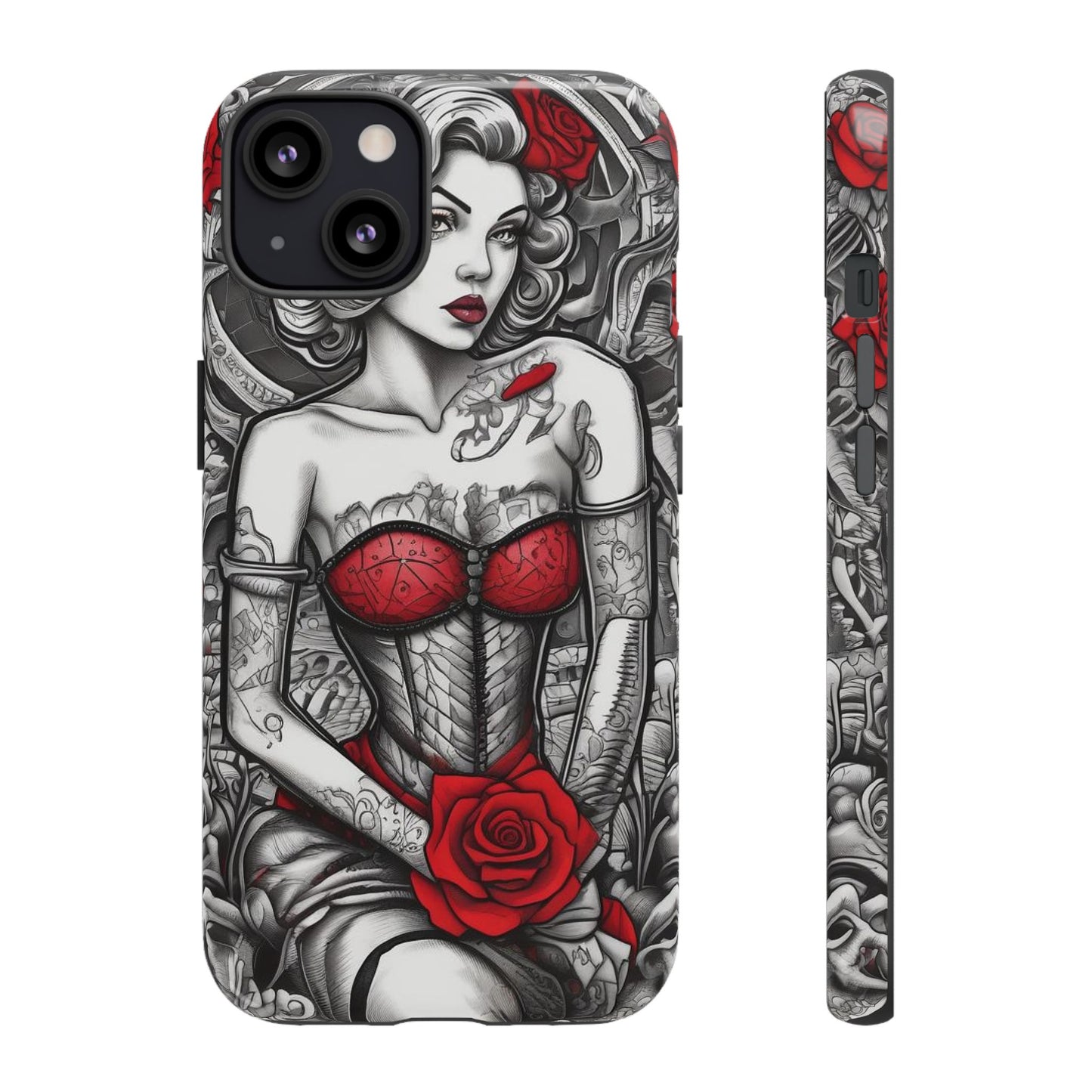 Scarlet Siren Tough Case – Rose Tattoo Edition