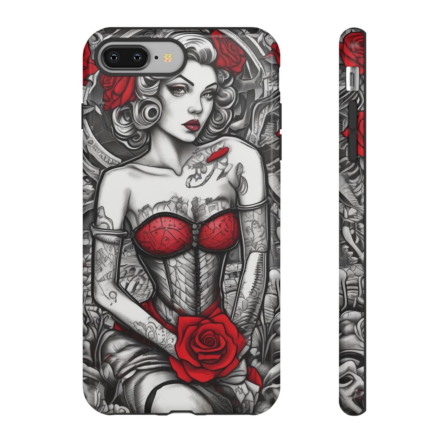 Scarlet Siren Tough Case – Rose Tattoo Edition