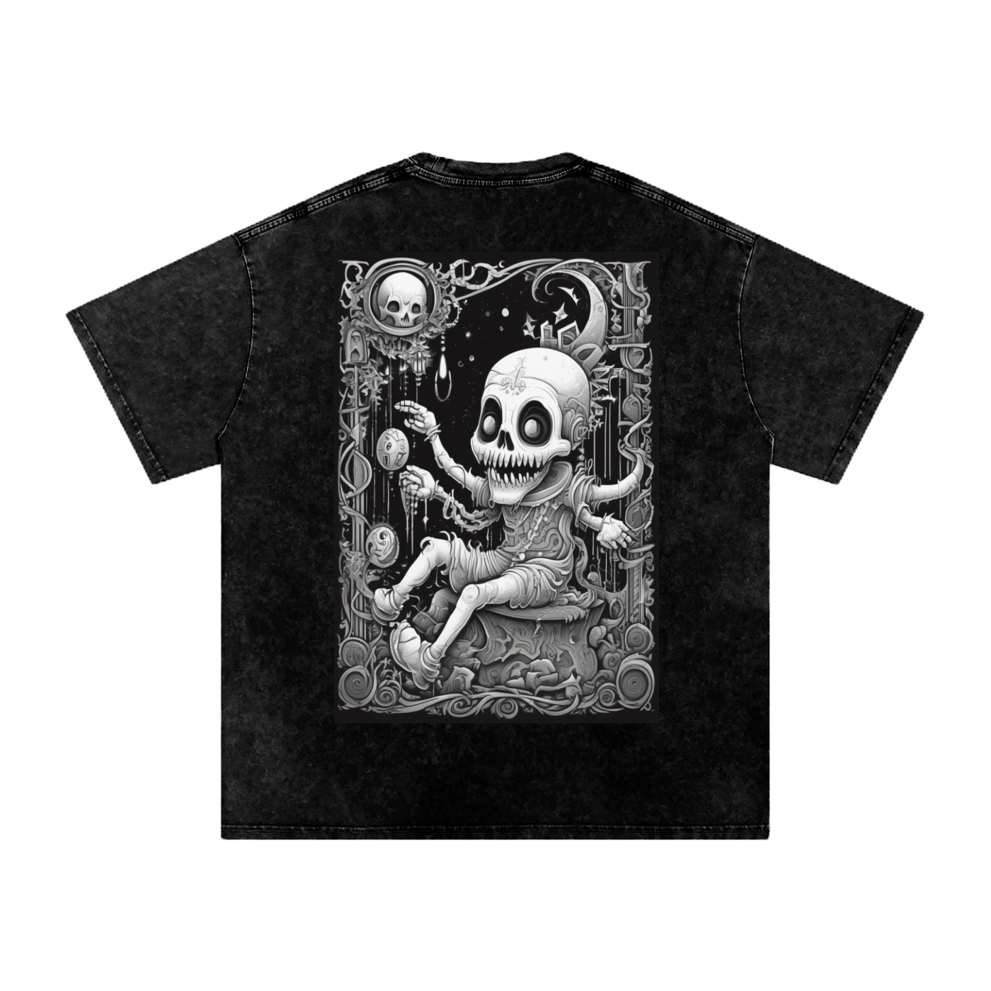 Inked Legacy - Acid Wash Cosmic Jester Tee